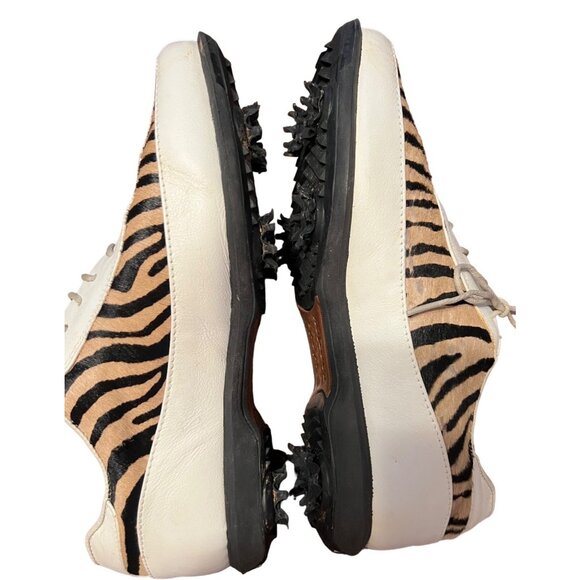 Estate by Footjoy women's white with leapard print golf shoes size 6M - Picture 3 of 7